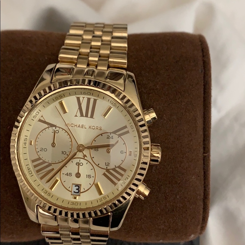 Gold Michael Kors watch